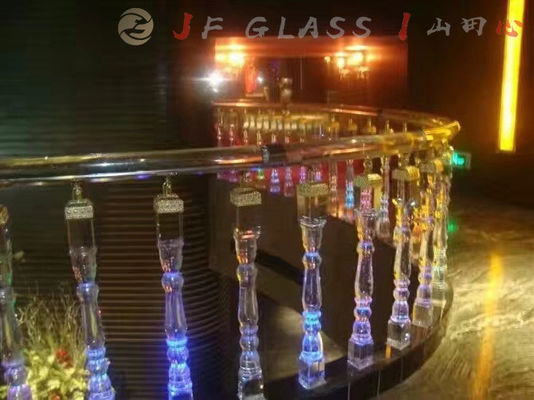 Therapeutische funkelnde Balustrade K9 Crystal Glass Pillars