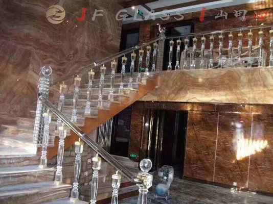 Therapeutische funkelnde Balustrade K9 Crystal Glass Pillars