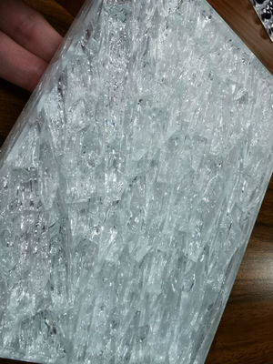 Eis-Glas-Block-Ziegelsteine des Fassaden-starke Knistern-4x8 20mm
