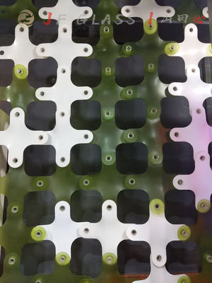 Feste Struktur bereifte lichtdurchlässige 6mm Glasblock-Ziegelsteine