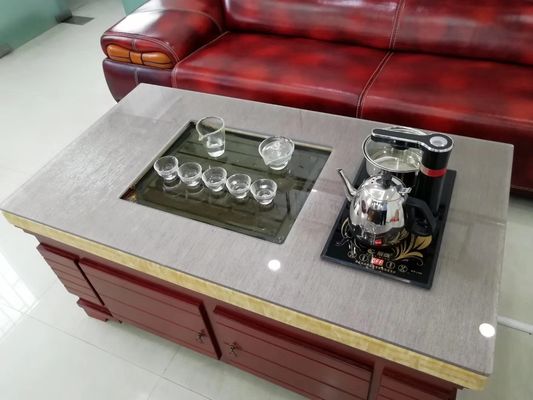 Grey Tabletop Toughened Multilayer Fabric lamellierte Glasplatten