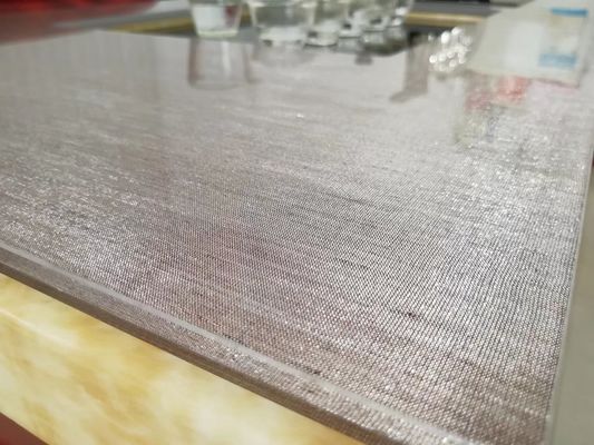 Grey Tabletop Toughened Multilayer Fabric lamellierte Glasplatten