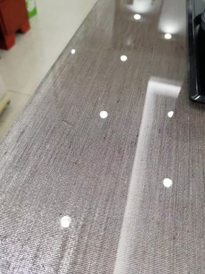 Grey Tabletop Toughened Multilayer Fabric lamellierte Glasplatten
