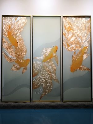 malen stilvolles Wandgemälde 2440x1830mm des Schirm-3D Glas-Splashback
