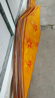 Decke orange Scratchproof 12mm färbte Glasplatten