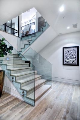Transparente Frameless Balustrade kurvte lamelliertes Glas