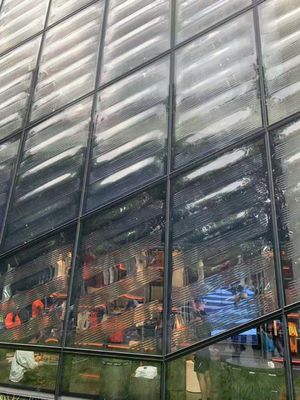 Zwischenwand-lichtdurchlässiges 6000x1830mm geschnitztes lamelliertes Glas