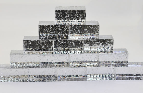 Freundliche parallele Crystal Predrilled 6x8 Glasblock-Ziegelsteine Eco