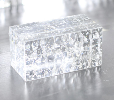 Freundliche parallele Crystal Predrilled 6x8 Glasblock-Ziegelsteine Eco