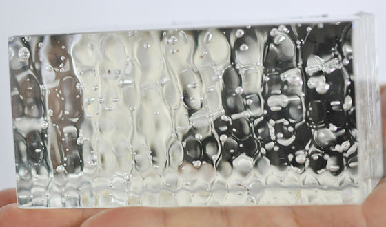 Freundliche parallele Crystal Predrilled 6x8 Glasblock-Ziegelsteine Eco