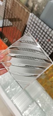Gewohnheit 3D der Trennwand-SGCC 12mm Platten des geschliffenen Glases