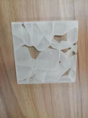 Bewölkte Glasblock-Ziegelsteine Jade Opaque Acid Etcheds 19mm