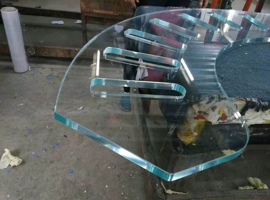 Grafikdesign-Geschäft bohrte 8mm klares ausgeglichenes Glas