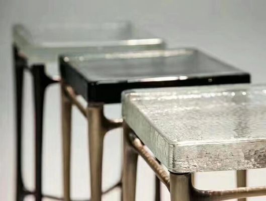 Stilvoller flacher Möbel SGS strahlen Sand schnitzte Glas sand