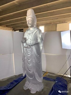 Dekorativer traditioneller schnitzender Buddha Liu Li Glass Art