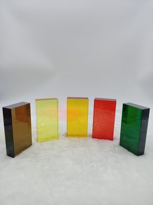 Bunte feste staubdichte 80mm Glasblock-Ziegelsteine des Fach-