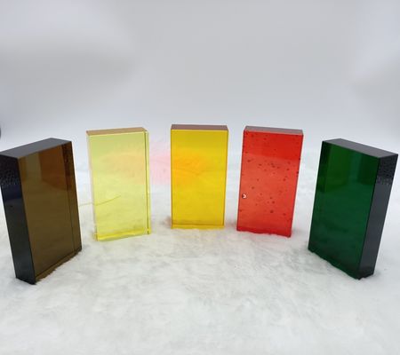 Bunte feste staubdichte 80mm Glasblock-Ziegelsteine des Fach-