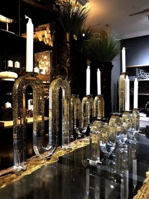 Dekoratives vorzügliches Multiarm   K9 Crystal Candle Holder
