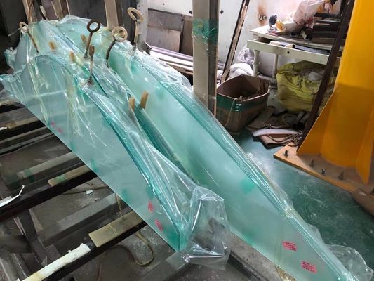 Dekoratives Fach härtete lamelliertes unregelmäßig geformtes Glas ab